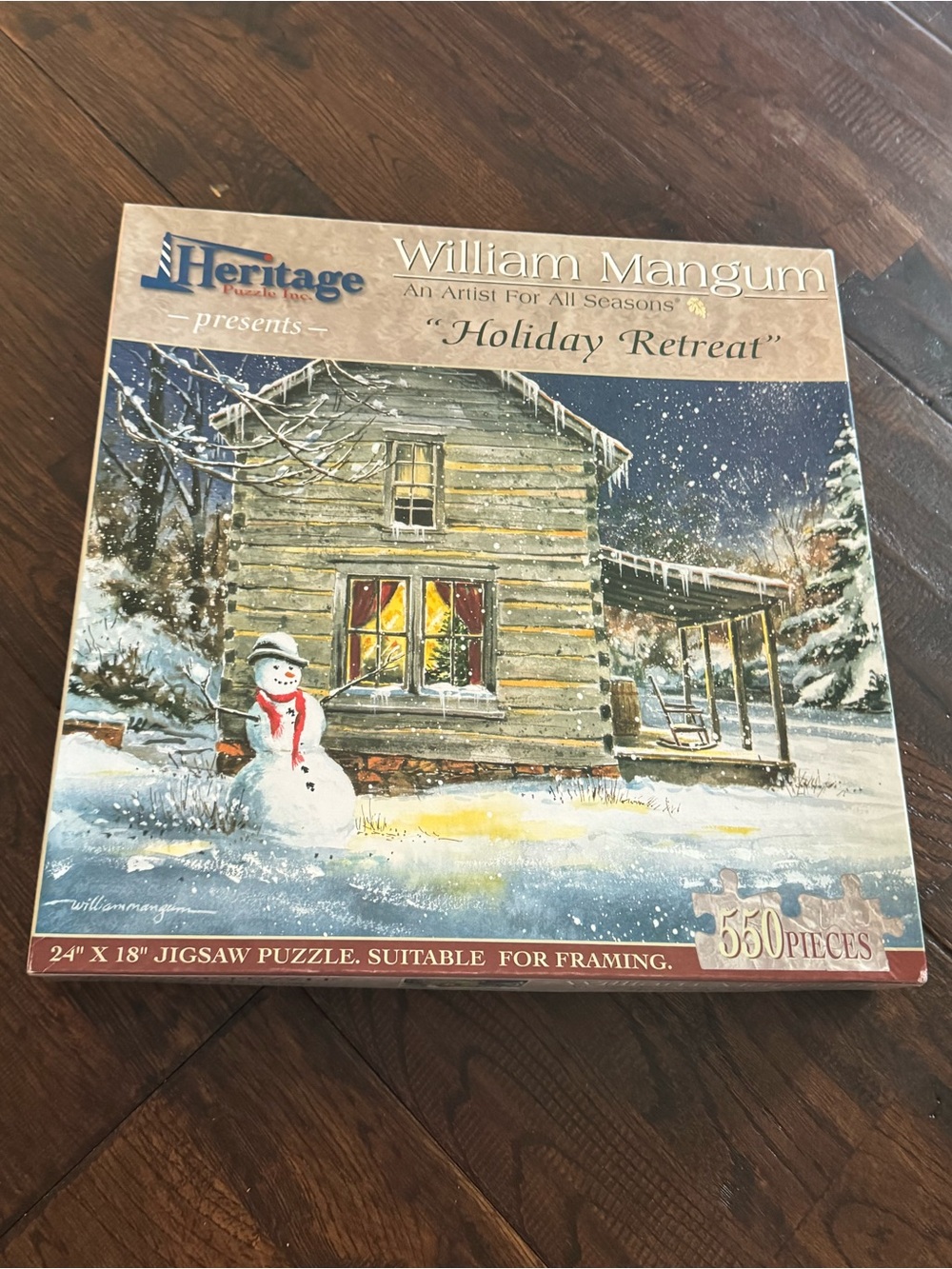 Heritage William Mangum Holiday Retreat 550 Piece Puzzle